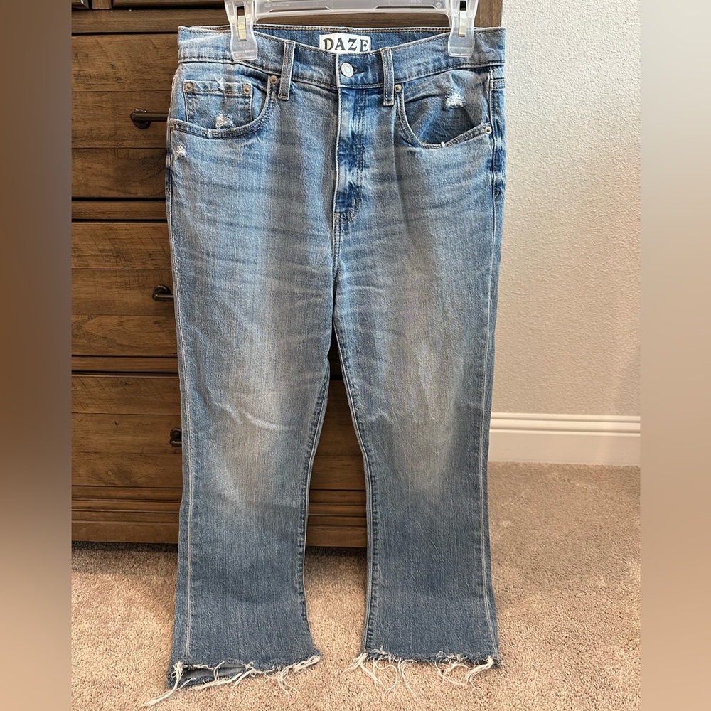 Daze Women's Light Blue Boot Cut Jeans